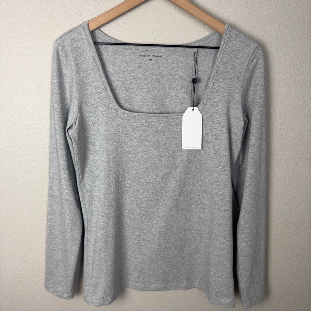 Universal Standard Gray Long Sleeve Top